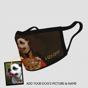 Personalized Dog Gift Idea - Royal Dog's Portrait 65 For Dog Lovers - Cloth Mask
